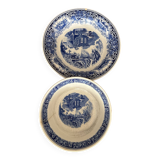 Salad bowl and hollow dish Earthenware OLD ENGLAND