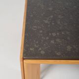 Brutalist coffee table with natural stone top, 1970s