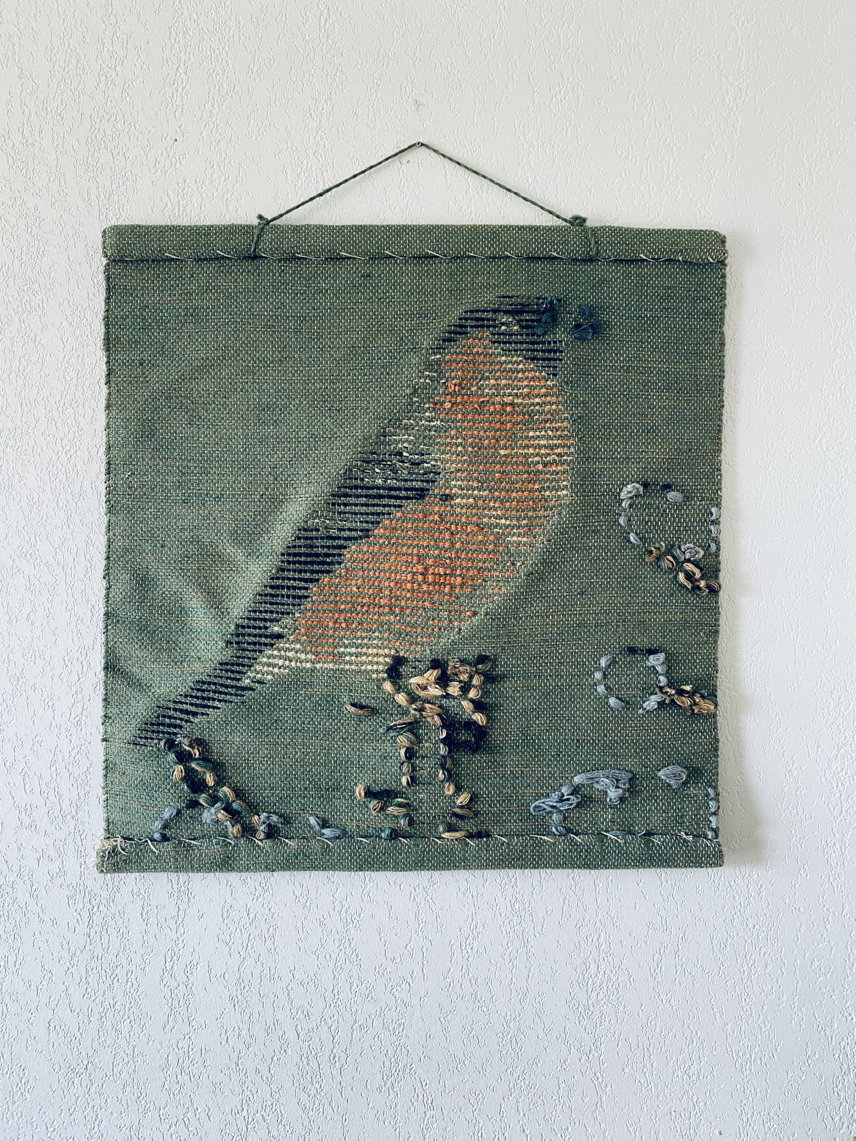 Vintage wall weaving