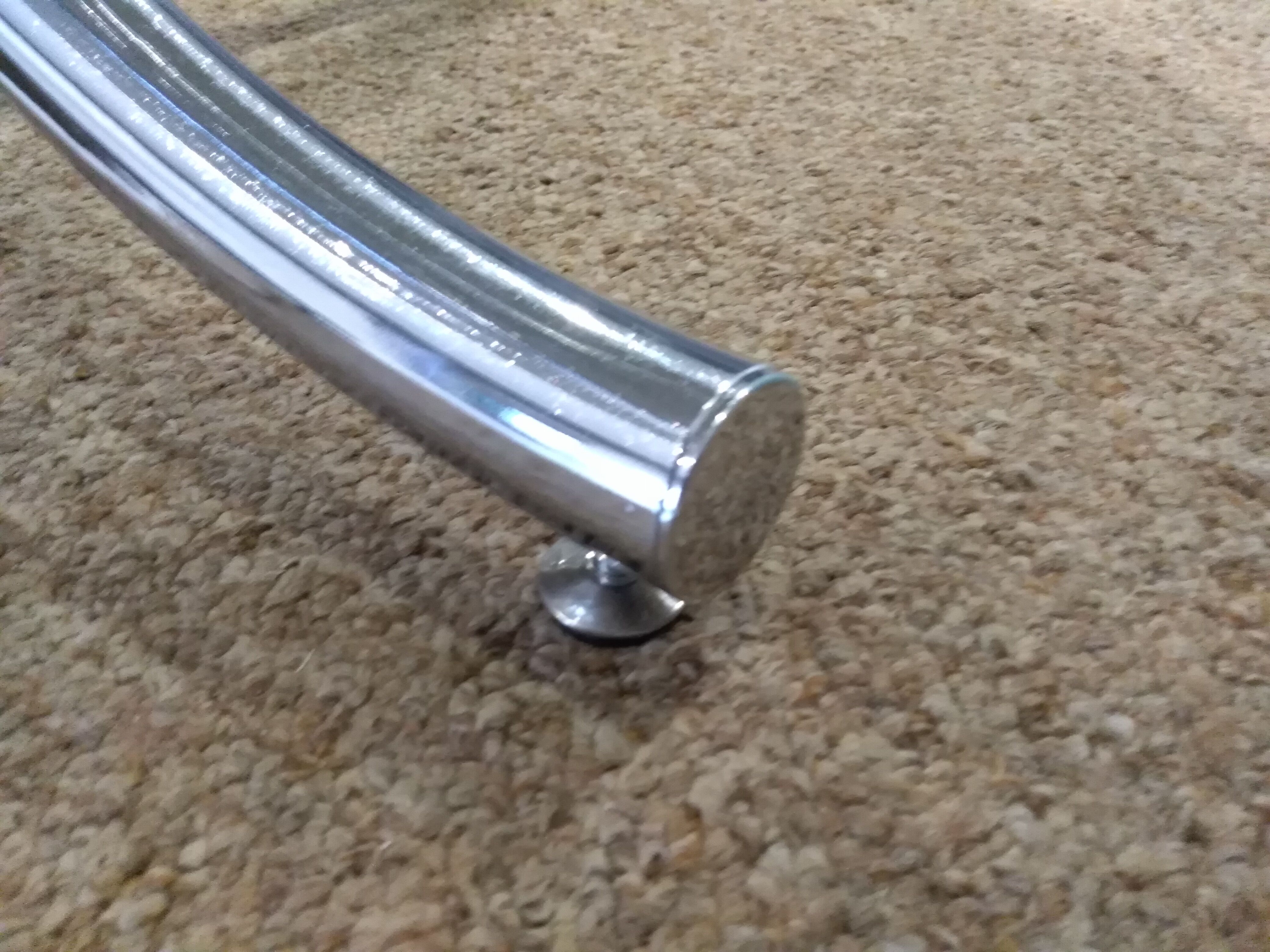 Glass table smoked oval vintage design 1970