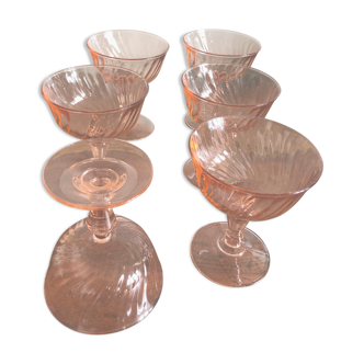 6 verre à eau arcoroc rosaline
