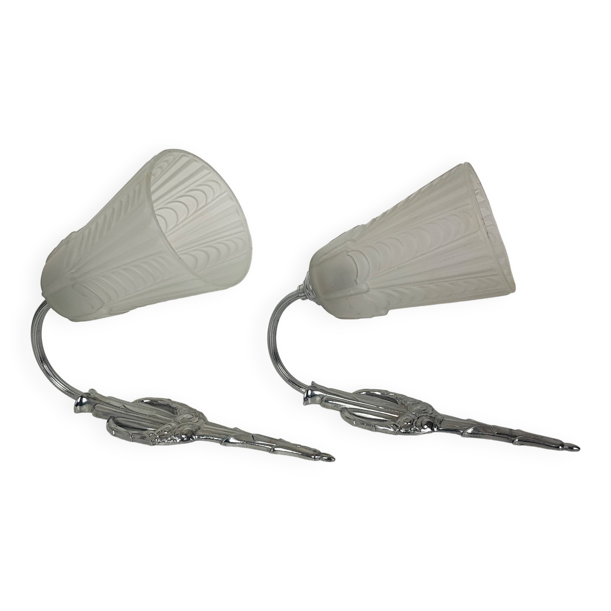 Pair of Art Deco wall lights