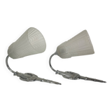 Pair of Art Deco wall lights