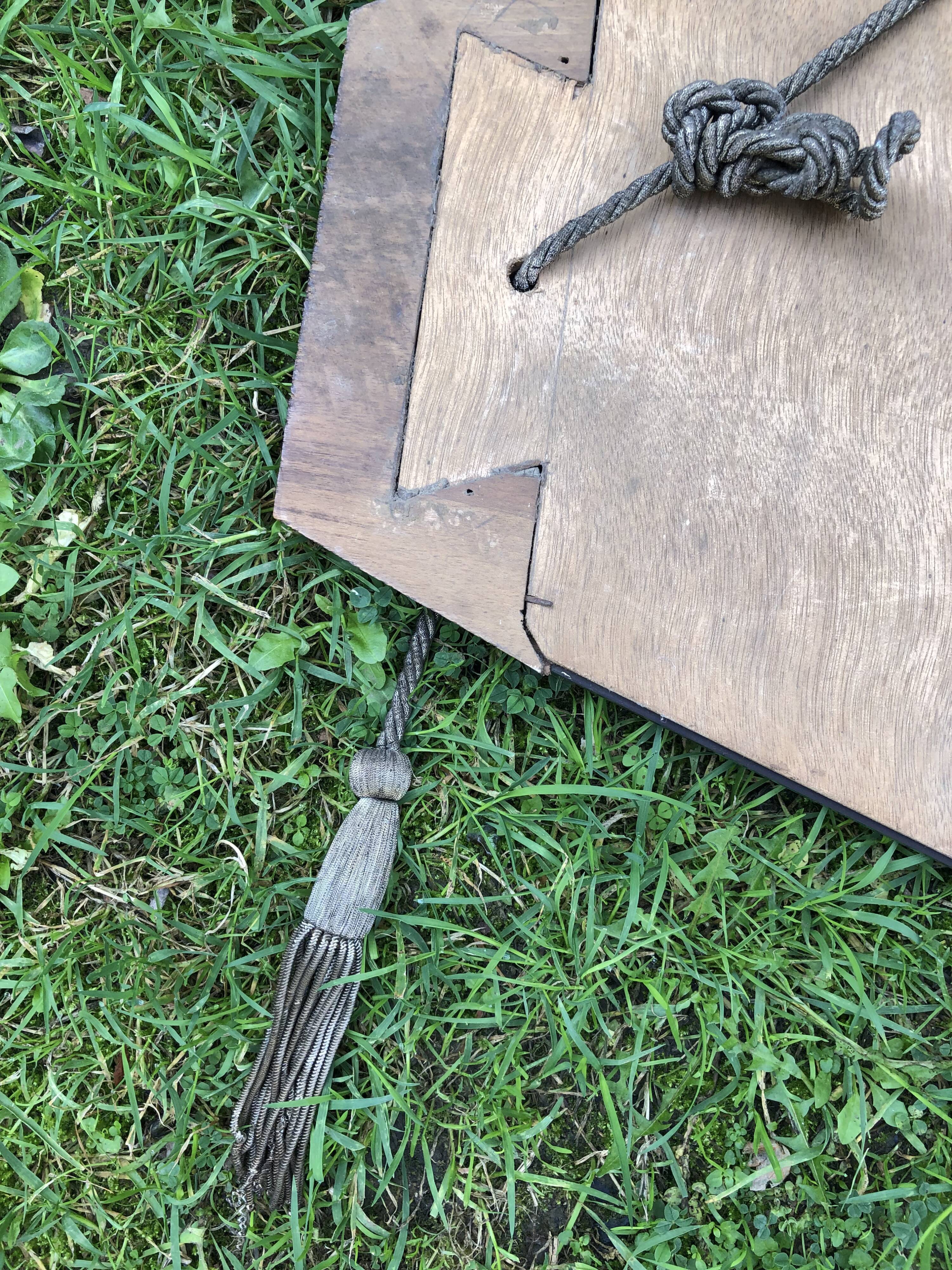 Hexagonal art deco mirror, 100x50 cm