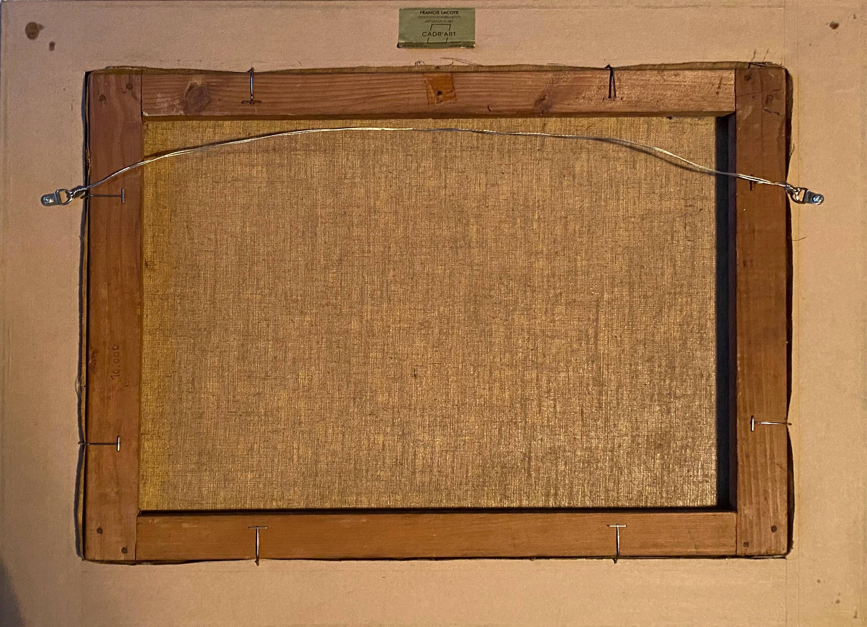 HST painting "Countryside landscape with village" signed G. Etave