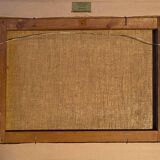 HST painting "Countryside landscape with village" signed G. Etave