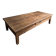 Table basse ancienne en chêne français – Table XXL de ferme du XIXe siècle
