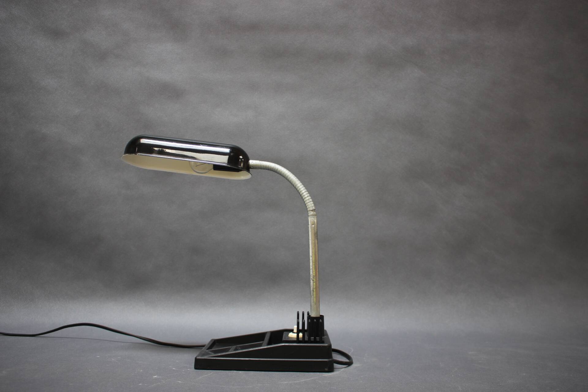 Mid-Century Table Lamp with Pencil Stand, 1960s