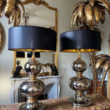 Pair of ceramic lamps from the 1970s - 20th century