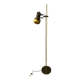 Vintage brass floor lamp with adjustable spot