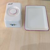 1 porcelain butter tray St Amand 1713