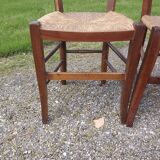 4 old mulched chairs