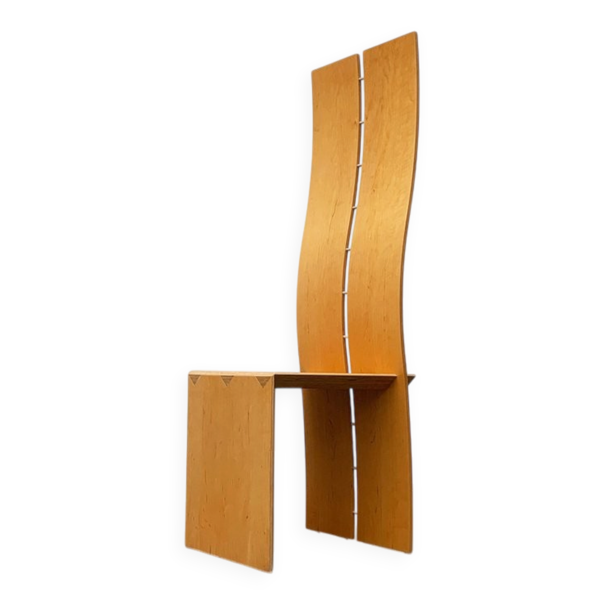 Postmodern chair with a high backrest