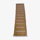 Hand-woven kilim hallway rug in natural wool
