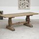 Large monastery table in elm, 19th century, solid top.