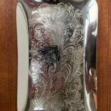 Vintage German floral metal plate by WMF