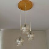 Suspension with three glass globes from the 1980s