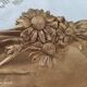 Vide-poches en laiton massif art nouveau
