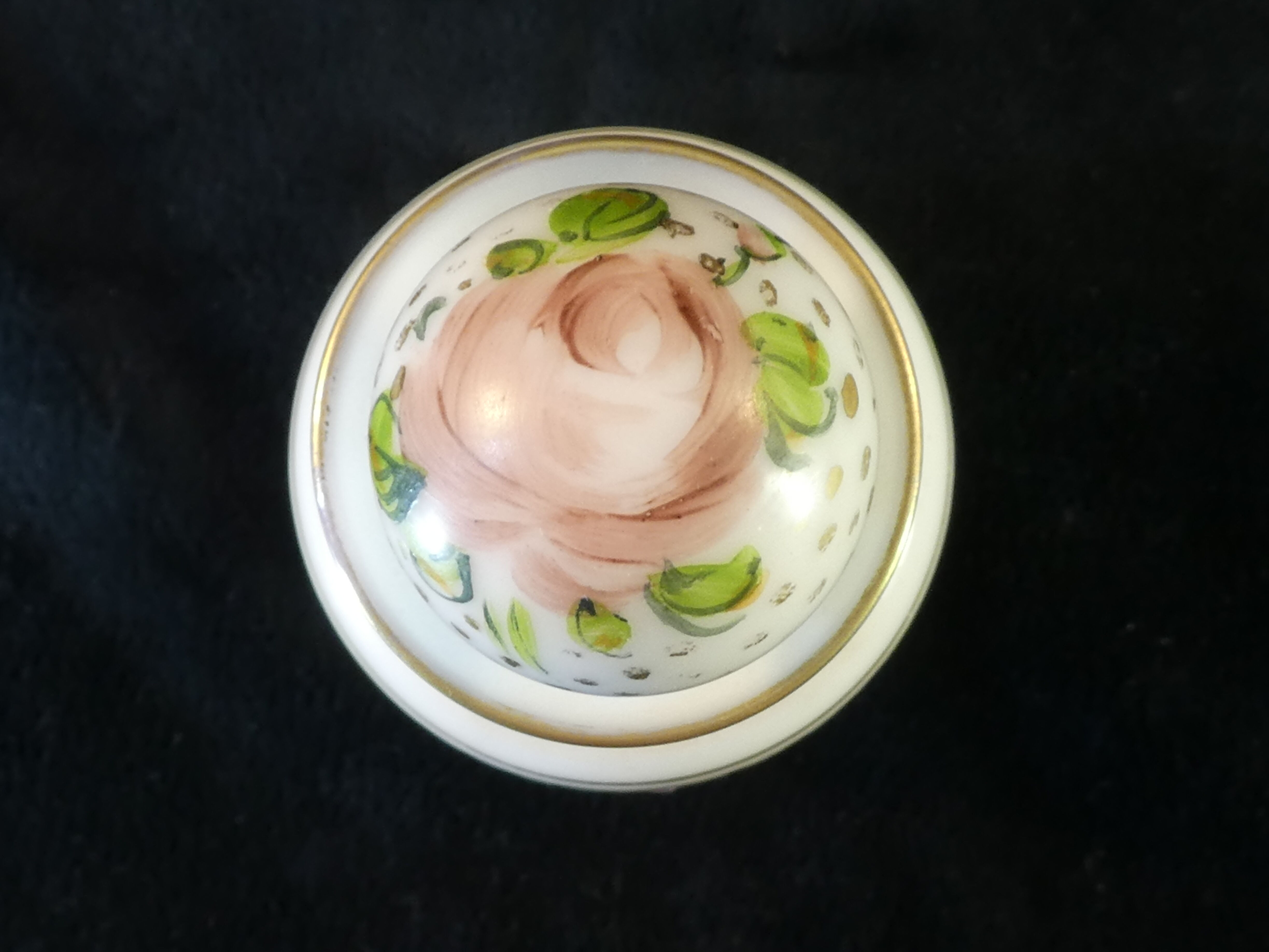 2 Old toilet bottles in Opaline NAPOLEON 3 hand painted