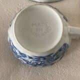 4 Coaching Scenes Blue Tea Cups and Saucers by Johnson Bros Ireston