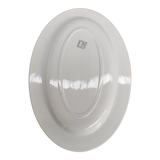 Oval earthenware serving dish