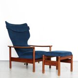 Fauteuil Rock Royal avec Ottoman par Sven Ivar Dysthe pour Arnestad Bruk