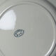6 antique Boch Frères Keramis plates, Dauphin model, blue decoration, 19th-20th century.