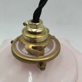 Pink opaline pendant light