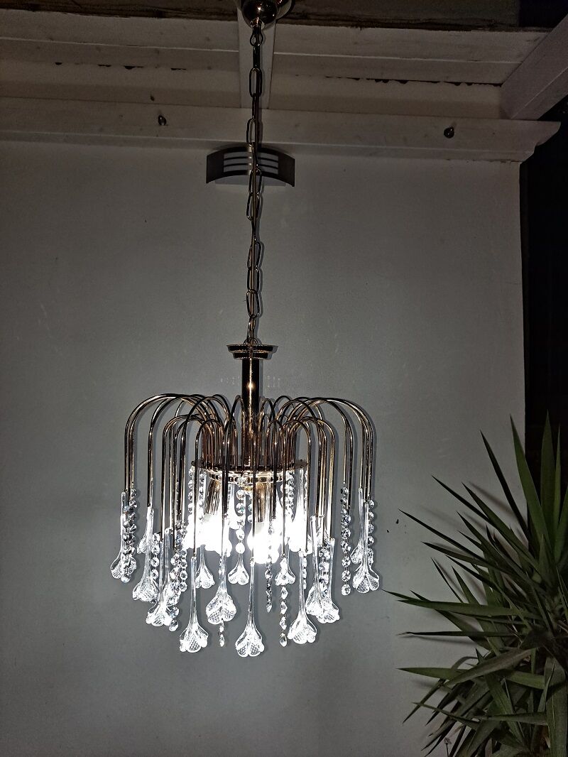 Vintage Murano Waterfall Chandelier