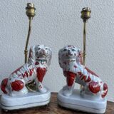 Paire de lampes Staffordshire