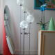Lampadaire vintage 5 globes Mazzega en cascade