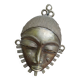 African tribal ashanti brass mask