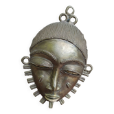 African tribal ashanti brass mask