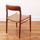 Chaise - Niels Otto Møller - modèle 75 - Corde danoise refaite