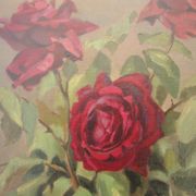 Ancient oil painting on canvas