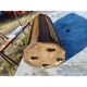 Wood and rattan umbrella stand