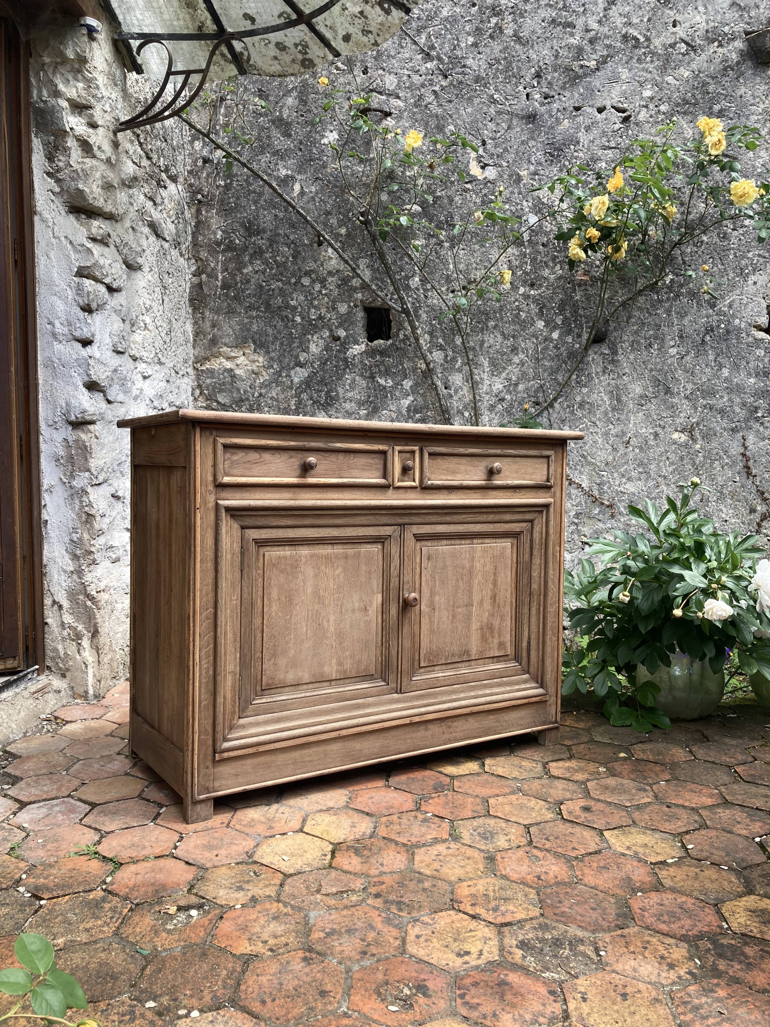 Antique solid wood sideboard