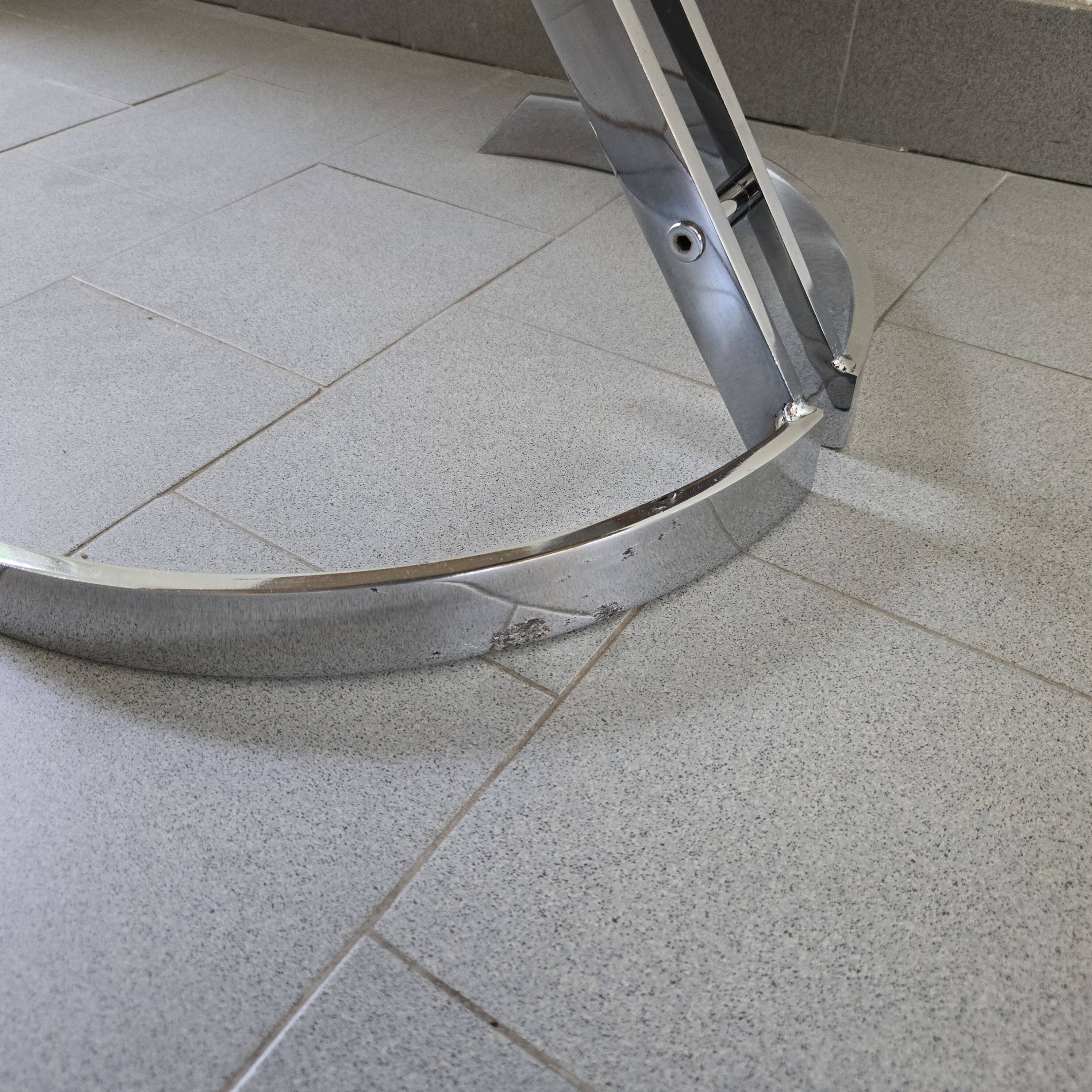 Set of 4 vintage Eurosteel chairs from the 1970s