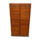 Storage craft cabinet with double oak curtains 1950