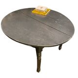 dark gray round table