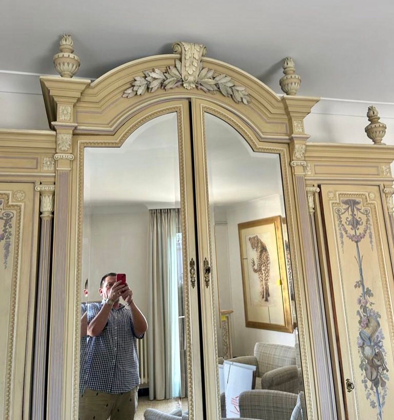 Louis XVI Style Lacquered Wardrobe