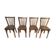 Lot de 4 chaises de bistrot bois Baumann