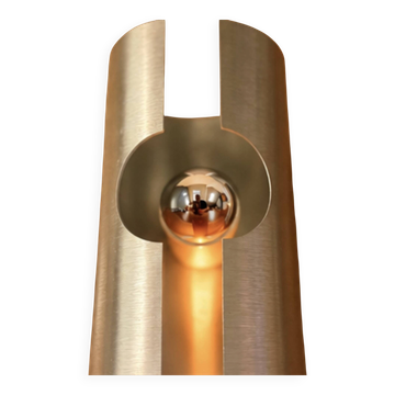 Space Age wall light in brushed aluminium, 1970.
