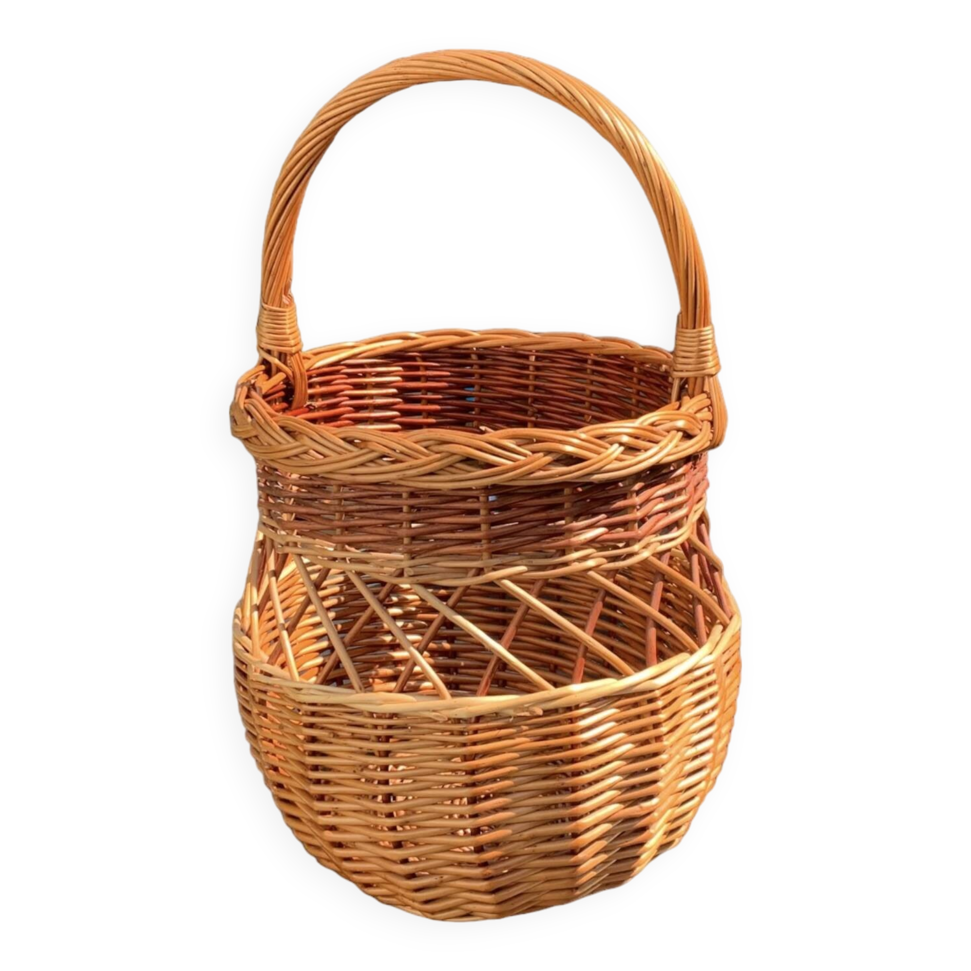 Vintage wicker basket