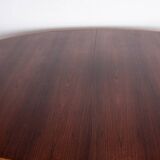 Very large Danish extendable dining table in rosewood model 212 by Arne Vodder for Sibast