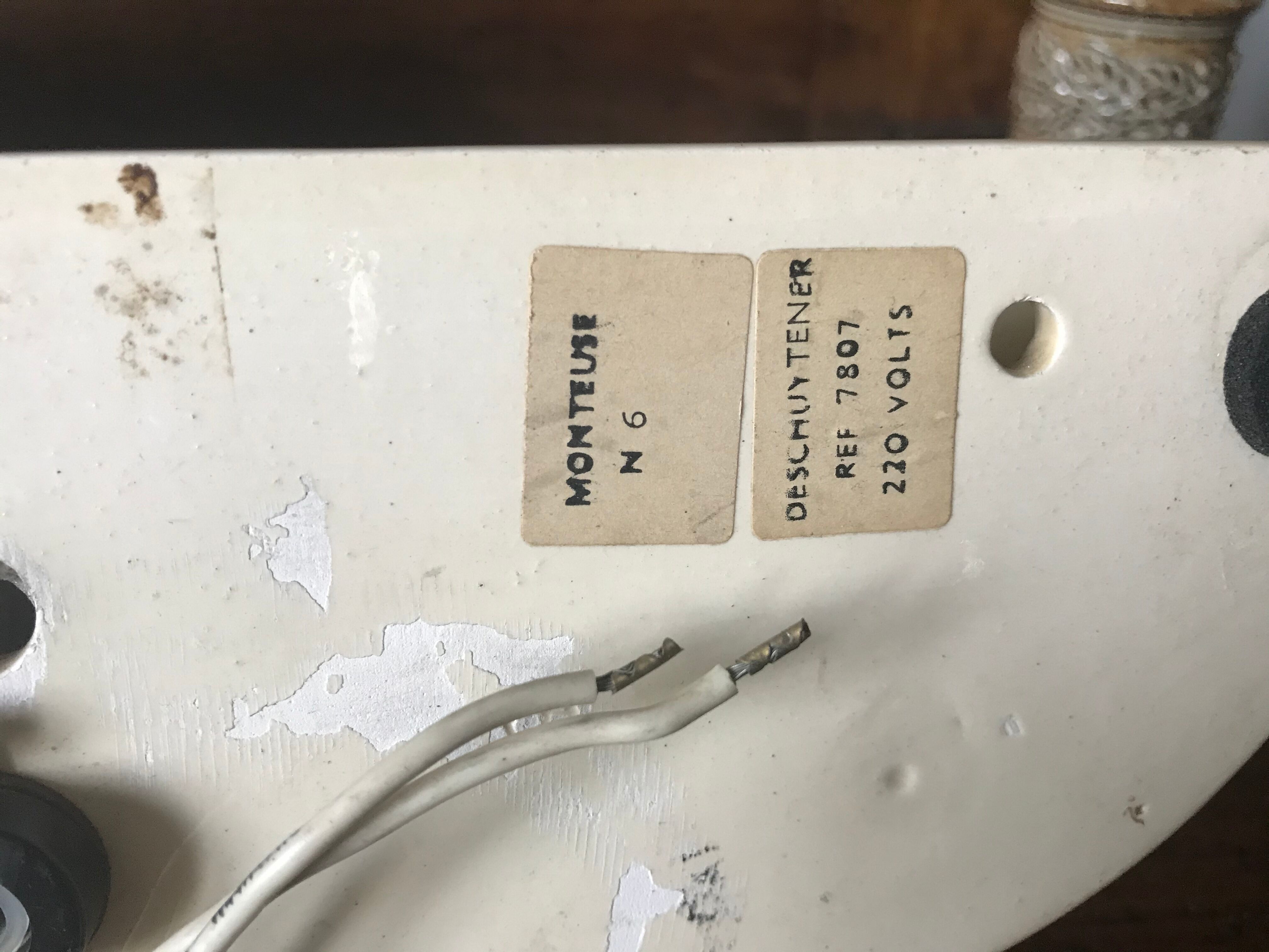 Pair of enamelled ceramic wall light