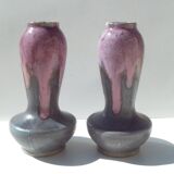 Pair of puisaye sandstone vases. The Dieulefit Workshop