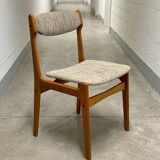 4x Teak Dining Chairs Denmark 60s