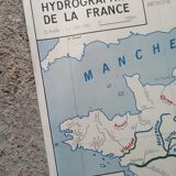 Carte scolaire vintage mdi FRANCE Méditerranée