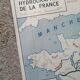 Vintage school map MDI FRANCE Mediterranean